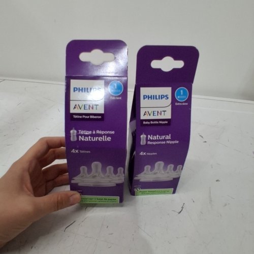 2 (4PK) PHILIPS AVENT NATURAL RESPONSE NIPPLE FLOW 1 - CLEAR image 2