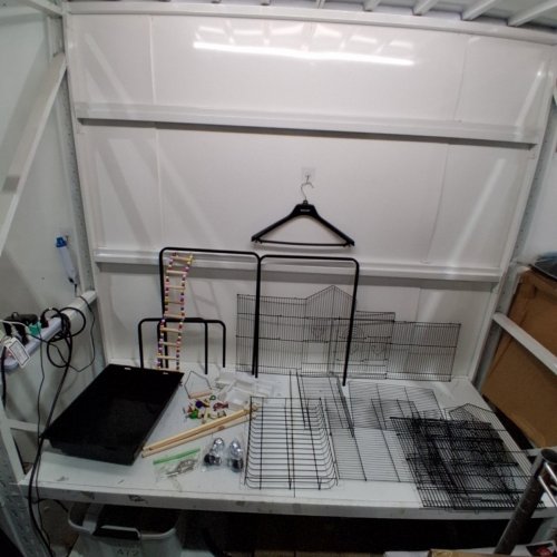 YITAHOME METAL BIRD CAGE WITH ROLLING STAND & ACCESSORIES - 62" - BLACK (MODEL : MAYIH0009695MA) image 2