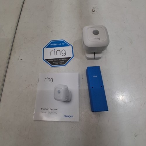 RING SMART LIGHTING MOTION-SENSOR - RING BRIDGE REQUIRED - WHITE (MODEL: 5SM1S8) image 4