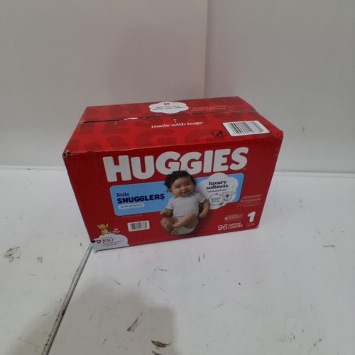 96PK HUGGIES LITTLE SNUGGLERS DISPOSABLE GENTLE SKIN PROTECTION BABY DIAPERS - SIZE 1 - DISNEY WINNIE THE POOH image 2