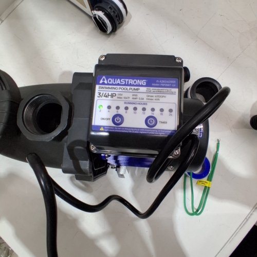 AQUASTRONG SWIMMING POOL PUMP - 72GPM/3/4H/P/115V - GREY/BLUE (MODEL: PSP066T-LV) image 2