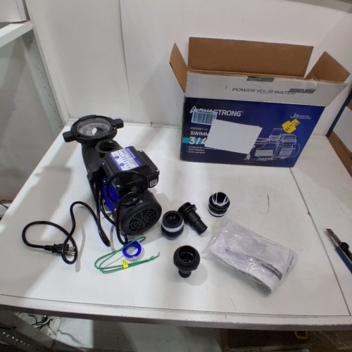 AQUASTRONG SWIMMING POOL PUMP - 72GPM/3/4H/P/115V - GREY/BLUE (MODEL: PSP066T-LV) image 3