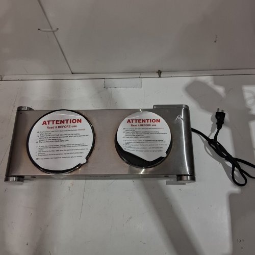 CUSIMAX ELECTRIC PORTABLE DOUBLE HOT PLATE BURNER WITH ADJUSTABLE TEMP CONTROL, 1800W, STAINLESS STEEL (MODEL:CMHP-B201) image 3