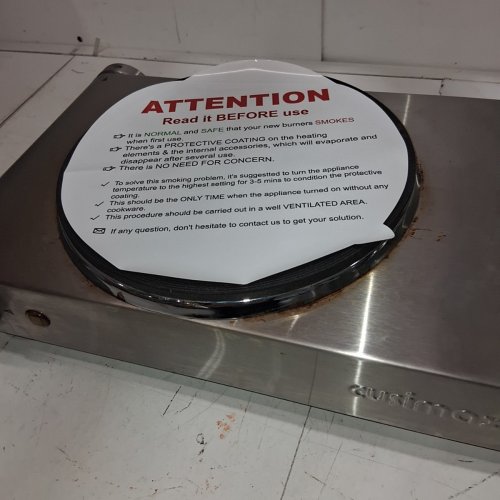 CUSIMAX ELECTRIC PORTABLE DOUBLE HOT PLATE BURNER WITH ADJUSTABLE TEMP CONTROL, 1800W, STAINLESS STEEL (MODEL:CMHP-B201) image 4