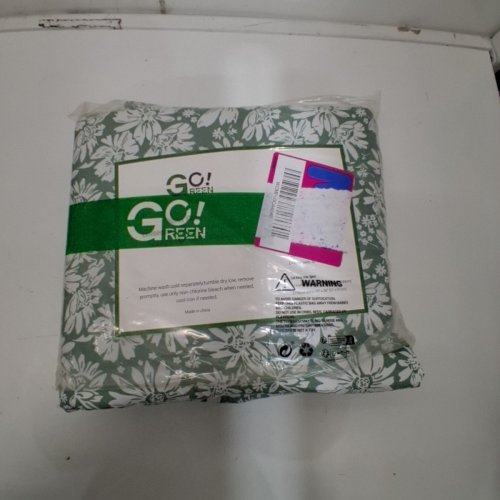 3PC GOGREEN DUVET COVER AND PILLOWCASES - QUEEN - GREEN FLORAL image 3