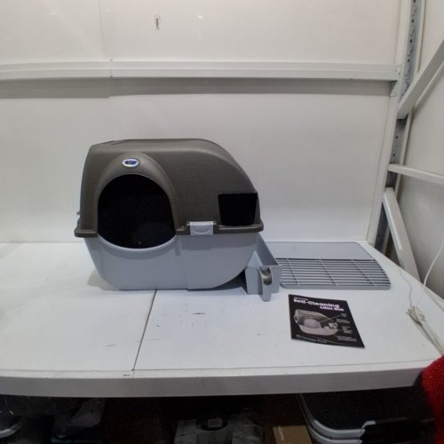 OMEGA PAW SELF-CLEANING LITTER BOX - GREY image 2