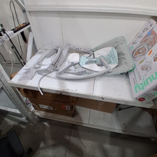 INGENUITY 3-IN-1 KEEP COZY GROW WITH ME VIBRATING BABY BOUNCER, ROCKER & CHAIR - 40LBS CAPACITY - WEAVER THEME GREY/WHITE/GREEN (MODEL: ‎12428) image 2