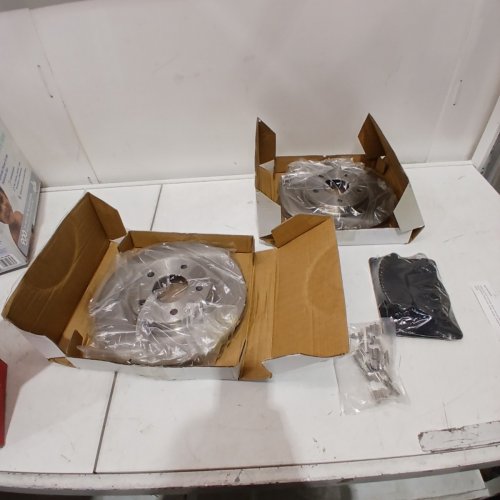 2PK CMX FRONT DISC BRAKE ROTOR AND BRAKE PADS- FITS JEEP DODGE PATRIOT, MITSUBISHI, CHRYSLER COMPASS AVENGER 200 CALIBER OUTLANDER SPORT SEBRING LANCER ECLIPSE CROSS RVR (MODEL: 8-780459) image 2