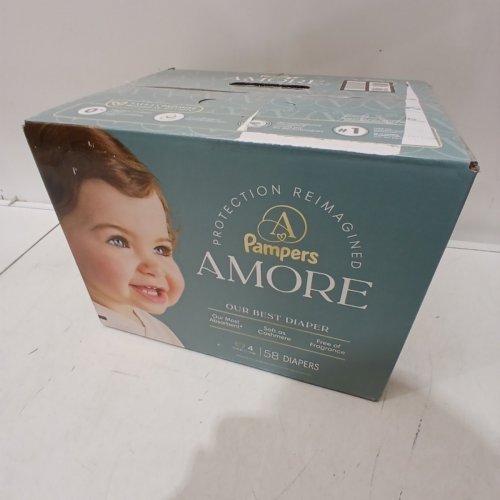 58PK PAMPERS AMORE MOST ABSORBENT AND BEST DIAPER - SIZE 4 - WHITE image 3