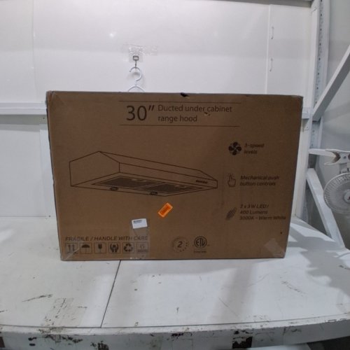 OVO DUCTED UNDER-CABINET RANGE HOOD - 30", 120V ,141W - STAINLESS STEEL (MODEL: OV-1005-RIC) image 8