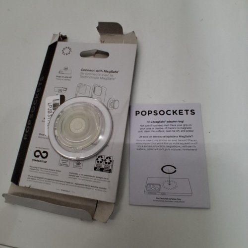 POPSOCKETS POPGRIP MAGNETIC PHONE GRIP & STAND FOR MAGSAFE - CLEAR image 2