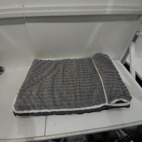JOLIFIELD ORTHOPEDIC DOG BED WITH BUILT IN PILLOW - 20" X 30" - GREY/WHITE (MODEL: JDM-CTG-HUI42) image 2