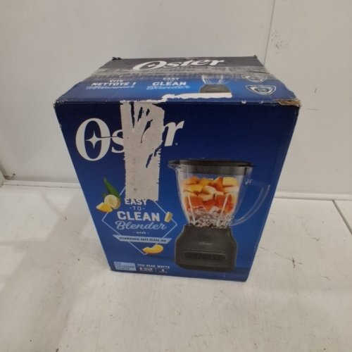 OSTER EASY-TO-CLEAN 8 SPEED SMOOTHIE BLENDER WITH DISHWASHER SAFE 6-CUP GLASS JAR - 700W - GREY (MODEL: ‎2188903) image 5