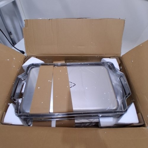 4PK VEVOR RECTANGLE CHAFING DISH BUFFET SET - 2 FULL SIZE AND 4 HALF SIZE - 8QT EACH - STAINLESS STEEL (MODEL:HZ-433) image 2