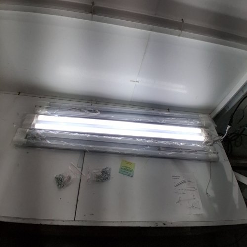 3PK LZHOME LINKABLE LED SHOP LIGHTS WITH PULL CHAIN - 4FT, 40W, 4500 LM, 5000 K - WHITE image 2