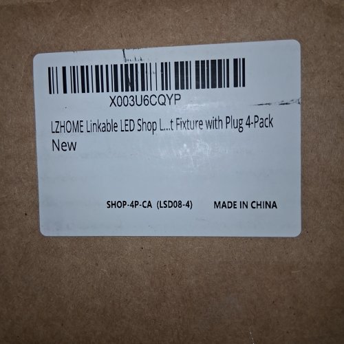 3PK LZHOME LINKABLE LED SHOP LIGHTS WITH PULL CHAIN - 4FT, 40W, 4500 LM, 5000 K - WHITE image 3