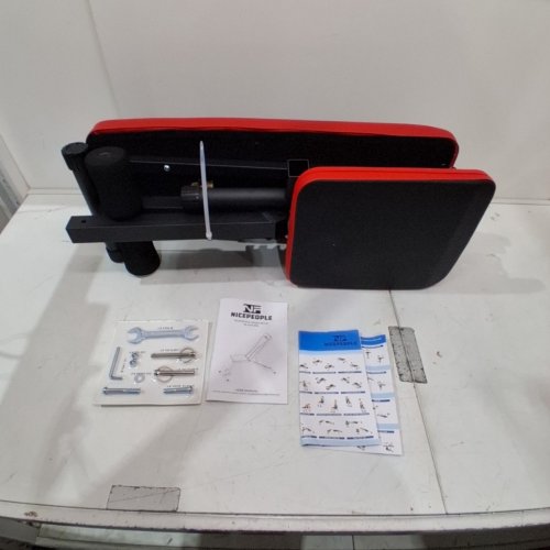 NICEPEOPLE FOLDABLE BASIC WEIGHT BENCH WITH 8 BACKREST POSITIONS - UP TO 660LBS - RED/BLACK (MODEL: FB-23YLD05) image 2