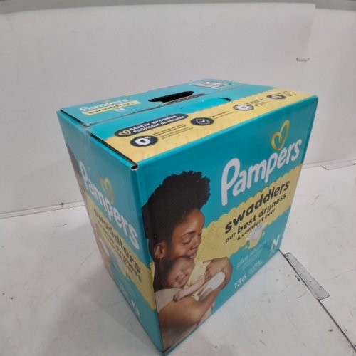 136PK PAMPERS SWADDLERS DIAPERS - NEWBORN SIZE image 2