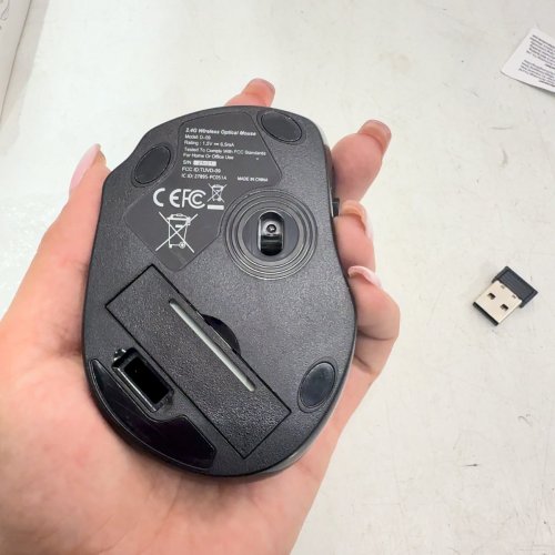 EASTERN TIMES WIRELESS MOUSE - BLACK (MODEL: D-09) image 4