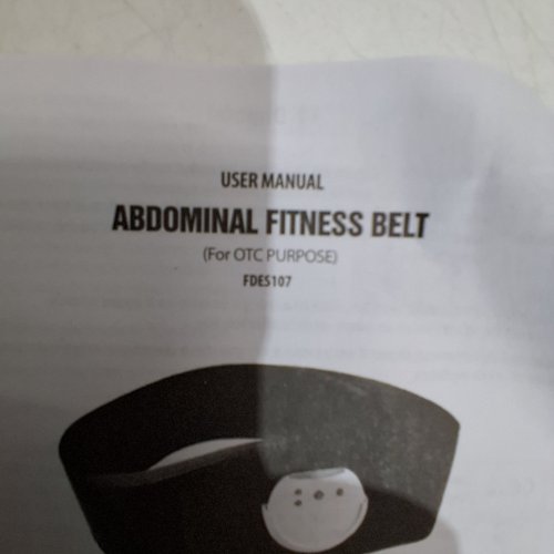 FAMIDOC EMS WAIST TRIMMER ABS BELT - 10 PROGRAMS, 20 LEVELS - BLACK/PURPLE (MODEL: FDES107) image 2