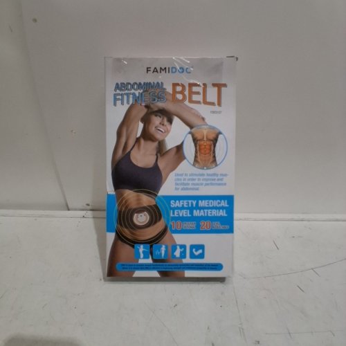 FAMIDOC EMS WAIST TRIMMER ABS BELT - 10 PROGRAMS, 20 LEVELS - BLACK/PURPLE (MODEL: FDES107) image 4
