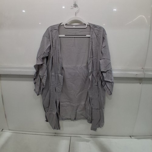 OPEN FRONT MID-LONG CARDIGAN - XXL - GREY image 2