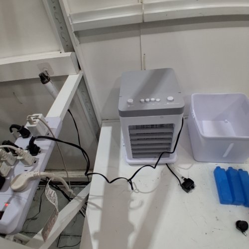 PORTABLE 4-IN-1 AIR CONDITIONER WITH ICEPACKS & 3 SPEEDS- 12L TANK - 65W - WHITE/BLACK (MODEL: GDS-620) image 2
