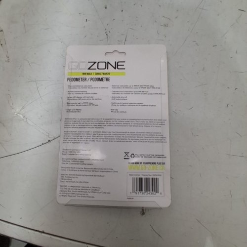 GO ZONE PEDOMETER - BLACK (MODEL: GZX-2032) image 4