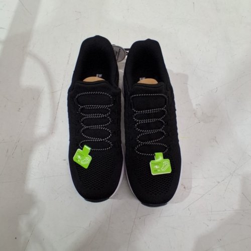 MEN'S ATHLETIC WORKS EZ ON WALKING SNEAKER SHOES - SIZE 8 WIDE - BLACK (STYLE: 26STEPY25) image 3