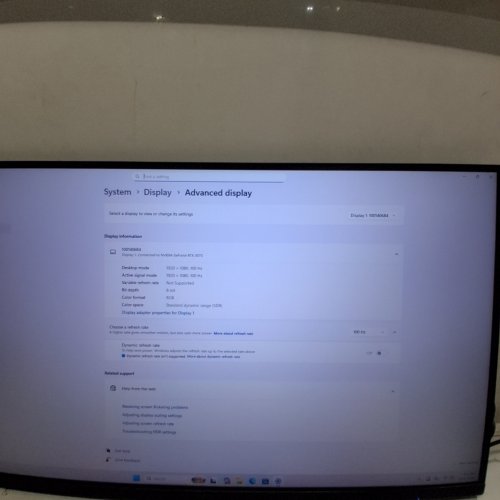 ONN. 27" FHD (1920 X 1080P) LED BACKLIT COMPUTER MONITOR - BLACK (MODEL: 100140684) image 3