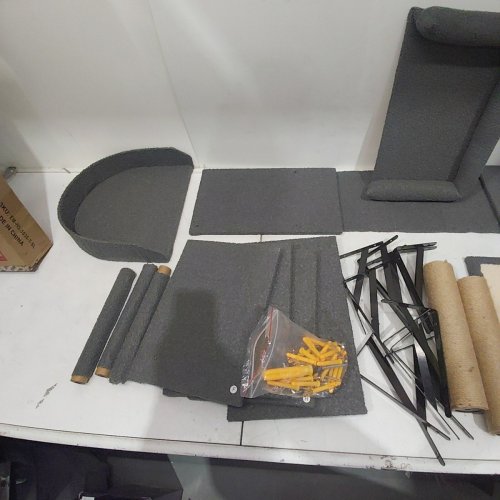 10PC CAT WALL FURNITURE CLIMBING SHELFS - FOR LARGE CATS - GREY image 4