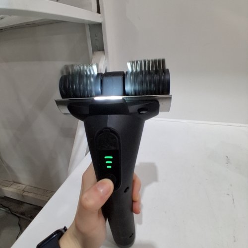 LIZOVITA RECHARGEABLE ELECTRIC GRILL BRUSH WITH DUAL ROLLER DESIGN - BLACK (MODEL: GV51) image 2