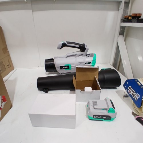 LITHELI 40V CORDLESS LEAF BLOWER BATTERY POWERED FOR CLEANING LEAVES-GREEN (MODEL:D07102150) image 3