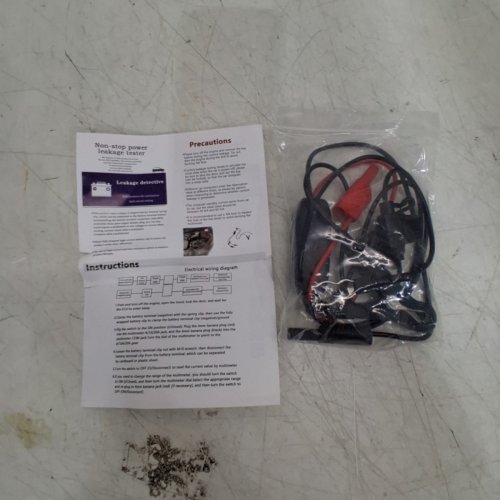PARASITIC BATTERY DRAIN DETECTOR FOR VEHICLES - RED/BLACK image 3