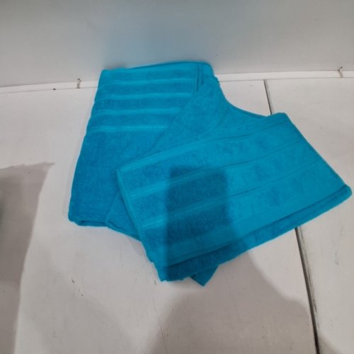 3PC HITIME COTTON TOWELS SET - TEAL image 3