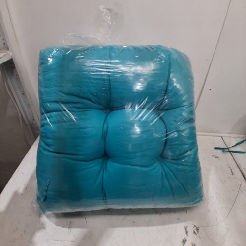 2PK ZANWU HWYD OUTDOOR PATIO CHAIR CUSHIONS - 42" X 21" X 4" - TEAL image 4