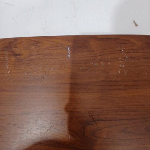 ROLLING OVERBED ADJUSTABLE TABLE WITH WHEELS - 32" X 16" X 26"-37" - WALNUT image 5