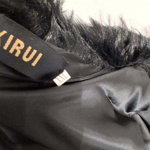 WOMEN'S ALXIRUI LONG FAUX FUR COAT - XXL - BLACK image 2