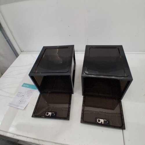 2PK MEDICINE LOCK BOX - 11.4" X 9" X 7.5" - BLACK image 3