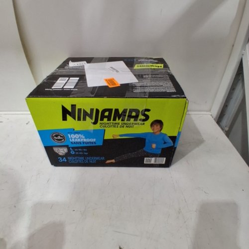 32PK NINJAMAS NIGHTTIME UNDERWEAR - LARGE/64-95 LBS (MODEL: 0317799) image 5