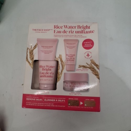 3PC THE FACE SHOP CLEAN BEAUTY RICE WATER BRIGHT SET - VARIOUS SIZES image 4