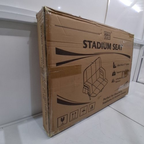 YEYEEYYEE WIDE STADIUM SEATS WITH BACK SUPPORT WITH 6 RECLINING POSITIONS - 22.5" - RED image 3