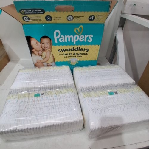 132PK PAMPERS SWADDLERS DIAPERS - SIZE 3 image 2
