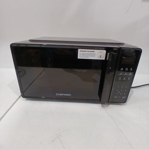 CHEFMAN MICROWAVE OVEN WITH 10 POWER MODES & CHILD SAFETY LOCK - 0.7 CU.FT. - BLACK (MODEL: RJ55-7-V2) image 4