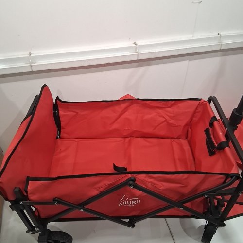 ARURU FOLDABLE COLLAPSIBLE UTILITY WAGON CART - RED - (MODEL: KWF-709) image 4