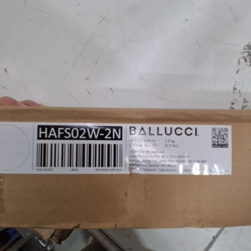 2PK BALLUCCI WALL MOUNT FLOATING SHELF - 24"- WHITE (MODEL: HAFS02W-2N) image 3