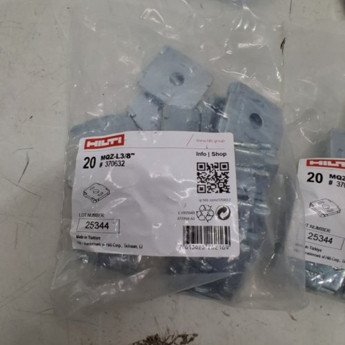 12(20PK) HILTI STRUT CHANNEL NUTS - 3/8" (MODEL: MQZ-L3/8) image 3