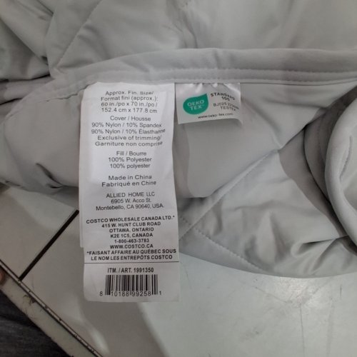 BELOW ZERO COOLING THROW BLANKET - 60" X 70" - HEATHER GREY (MODEL: 1991350) image 2