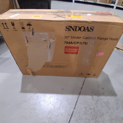 SNDOAS RANGE HOOD CHIMNEY STYLE STOVE VENT - 30" - SILVER - (MODEL: ‎GD2475B) image 6