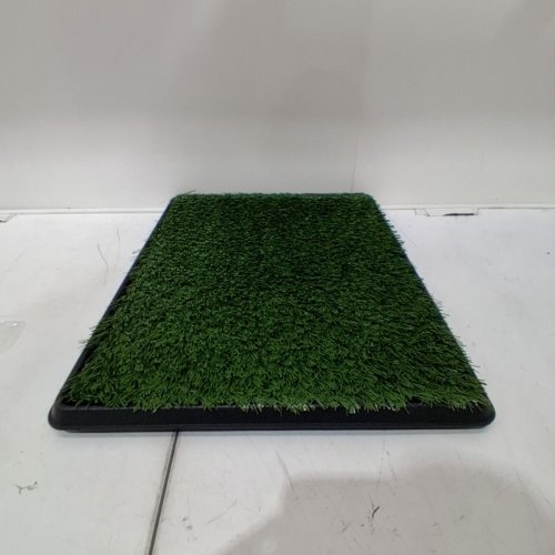 4PC PET POTTY DOG RELIEF SYSTEM - ARTIFICIAL GRASS PAD - 16" X 20" - GREEN image 2